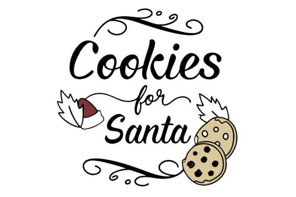 Cookies for Santa PNG: Festive Illustrations