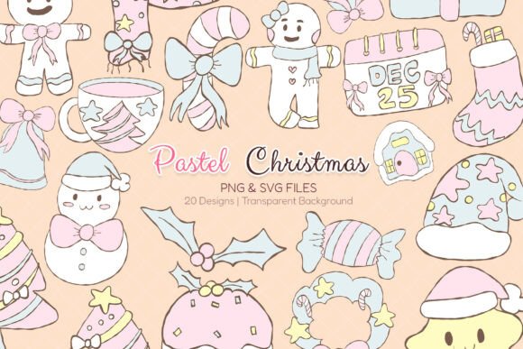 Pastel Christmas SVG PNG Clipart: Designer Review