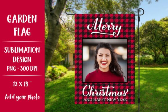 Review: Christmas Photo Frame Garden Flag Sublim Illustrations
