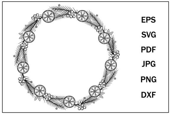Review: Christmas Round Frame with Oranges Design