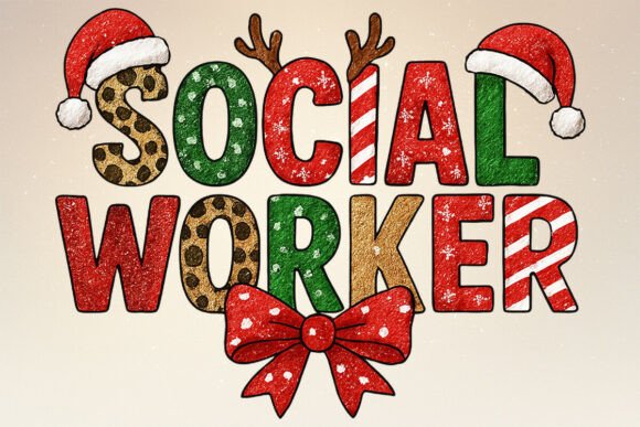 Reviewing Retro Coquette Christmas Social Worker