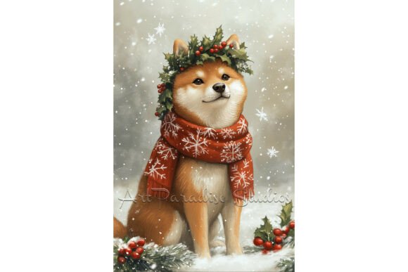 Reviewing the Christmas Shiba Inu Wall Art Print