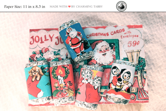 Vintage Christmas Treat Box Illustrations Review
